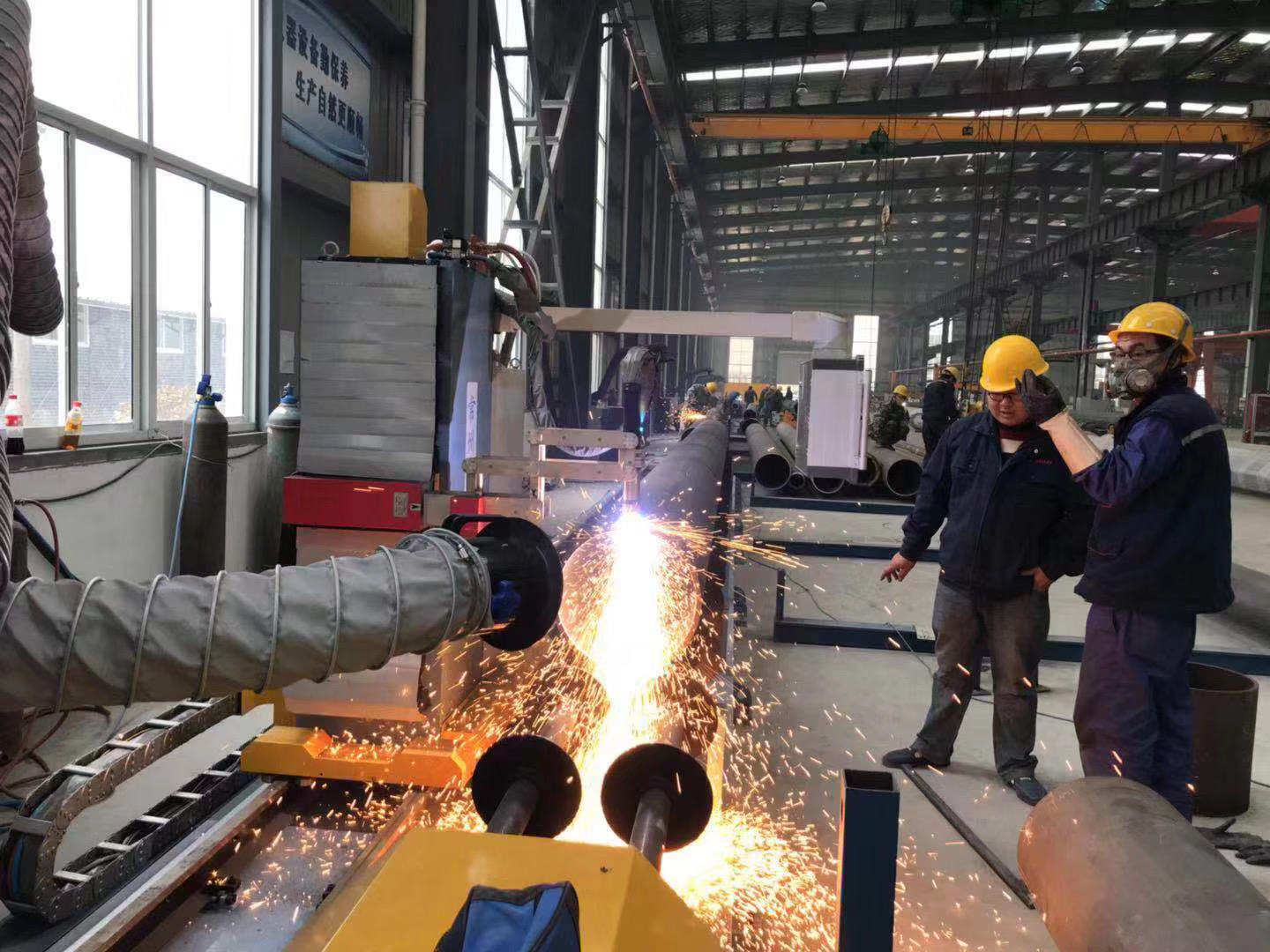 感謝徐州博科訂購我公司12M相貫線切割機一套，設備交付使用