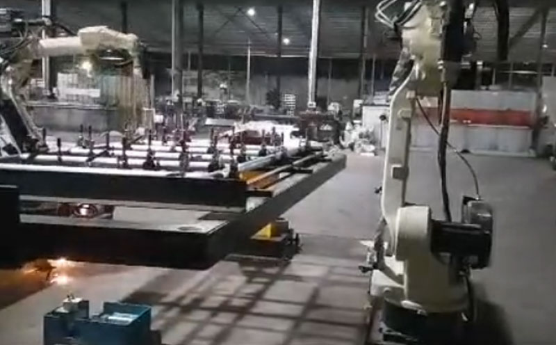 MIG鋁焊欄桿案例，15軸聯(lián)動(dòng)