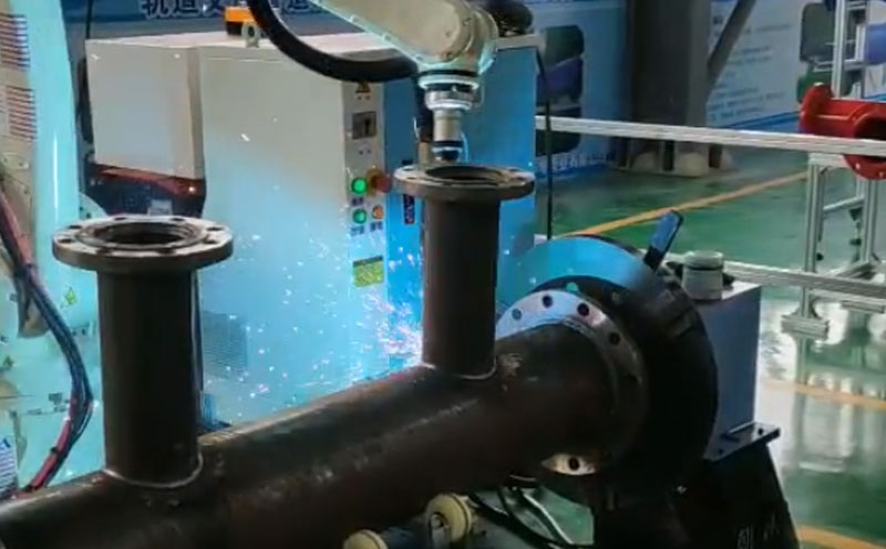 管道法蘭焊接，聽聲音就知道好