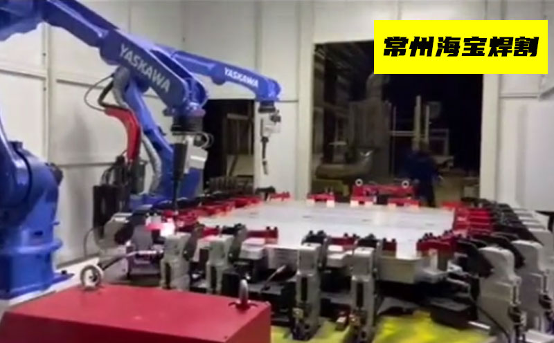 伏能士新能源鋁托盤焊接