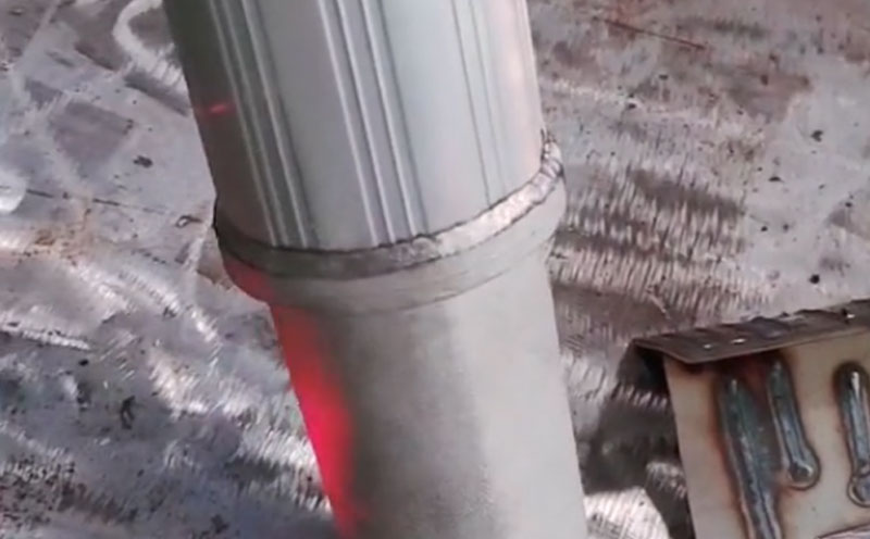 1500瓦手持激光焊接機 焊鋁圓管 操作簡單無需技術