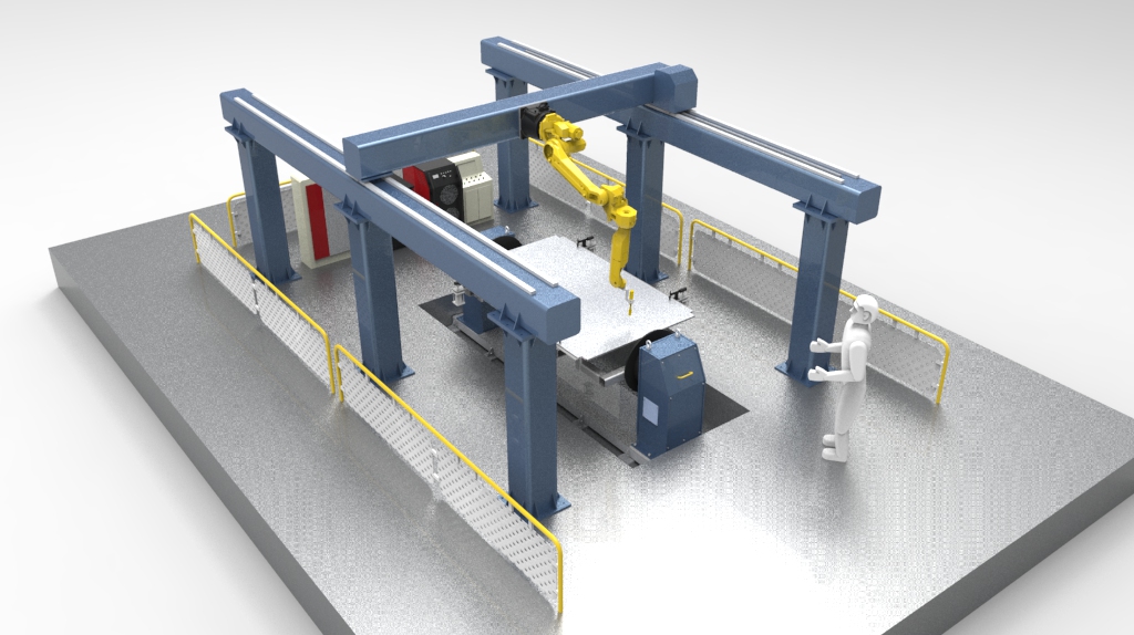蜂窩板機器人焊接