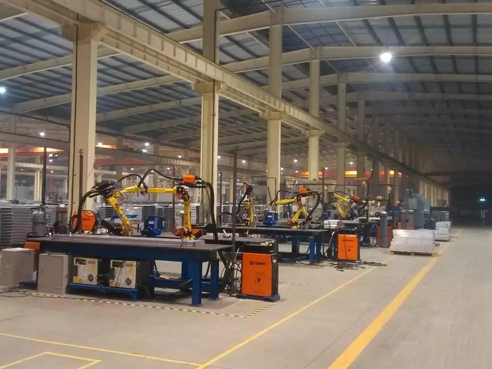 機(jī)器人焊接鋁模板工作站動(dòng)作流程2